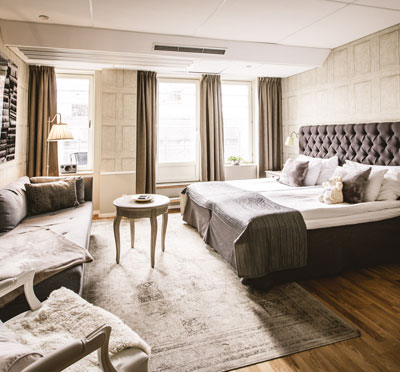 Freys Hotel logirum med balkong